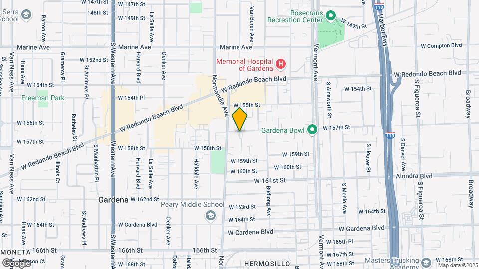 1306 Magnolia Ave Map and Location Details