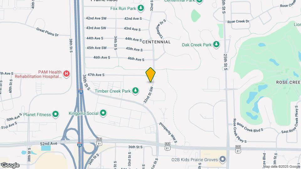 4743 32nd St S Map and Location Details