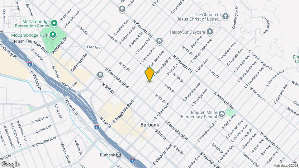 520 E Magnolia Blvd Map and Location Details