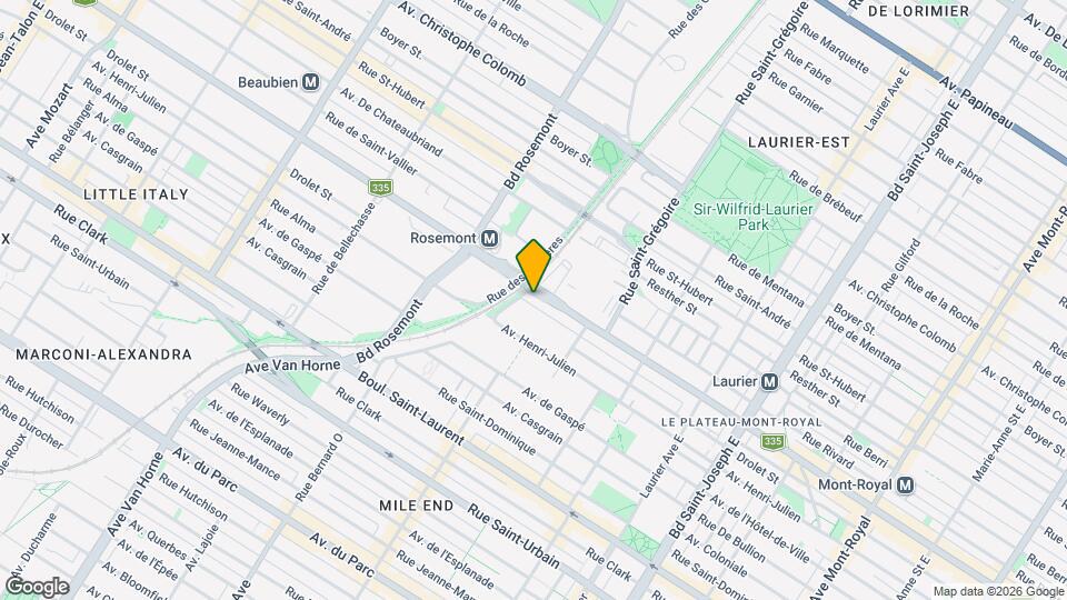 5584 Saint-Denis Rue Map and Location Details