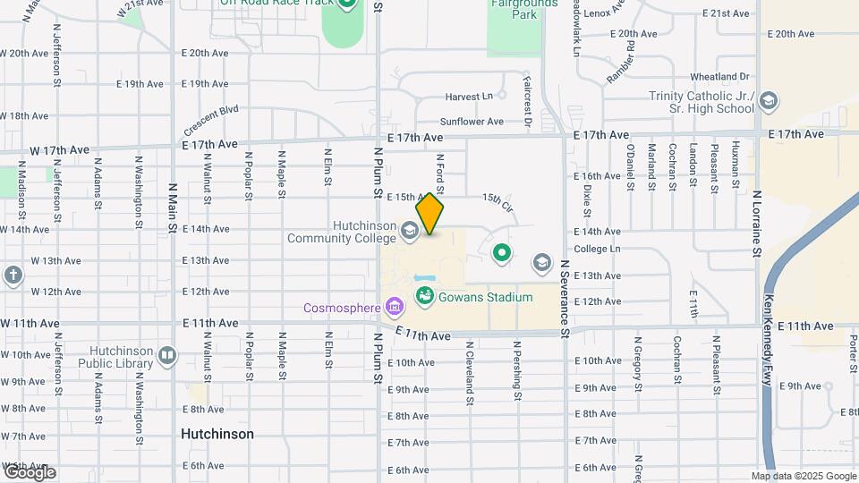 1300 N Plum St Map and Location Details