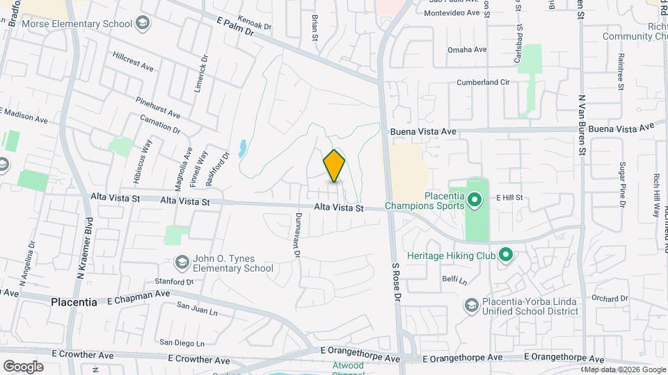 651 N Jensen Pl Map and Location Details