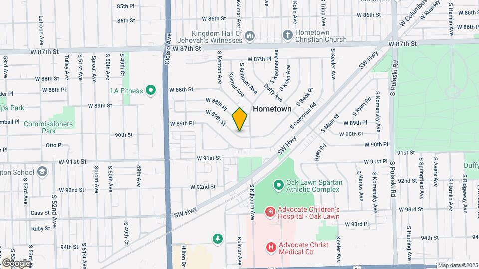 4512 W 89th St Map and Location Details