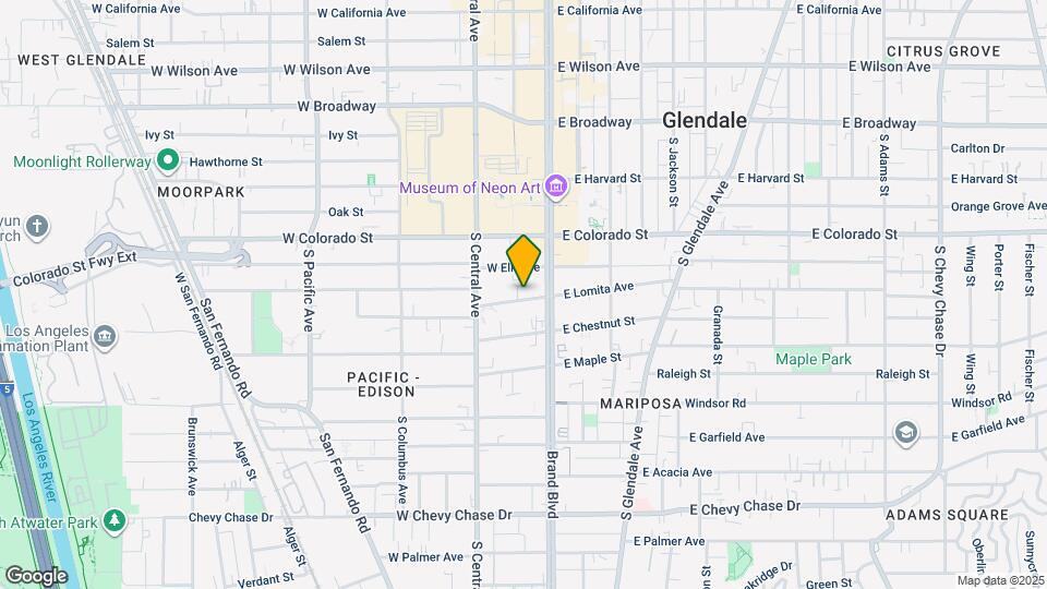 121 W Lomita Ave Map and Location Details
