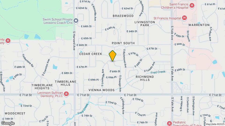 6704 S Oswego Ave Map and Location Details