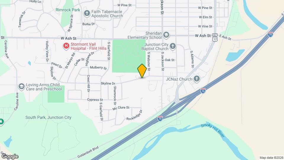 615 Skyline Dr Map and Location Details