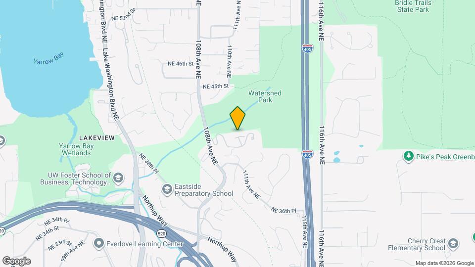 Watershed Park Map and Location Details