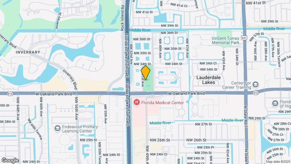 5031 W Oakland Park Blvd, Unit #105 Map and Location Details