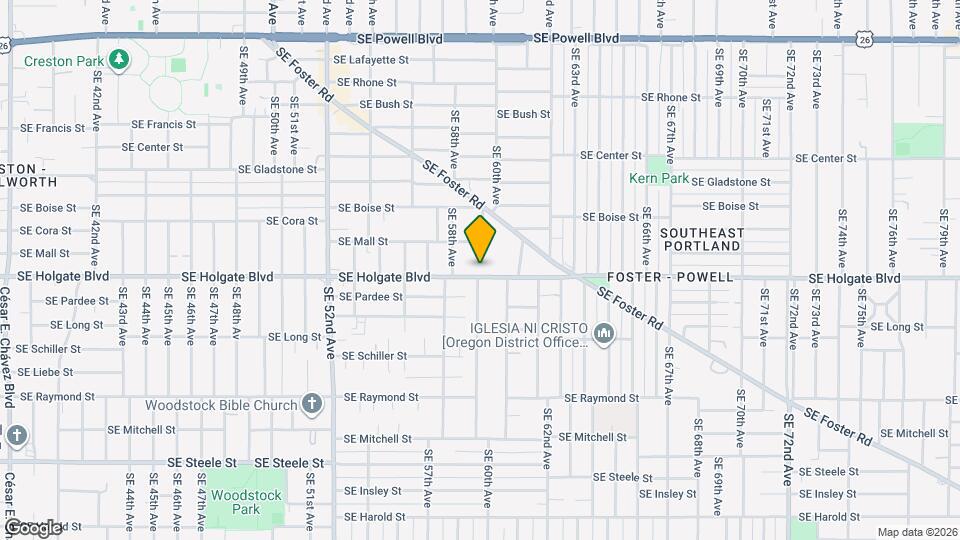 5847-5855-5855 SE Holgate Blvd Mapa y Detalles de la Ubicación