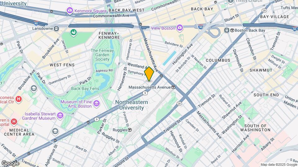 45 Gainsborough St, Unit 01 Map and Location Details