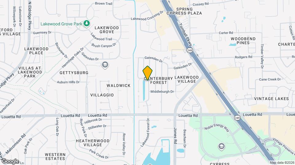 15527 Oxenford Dr Map and Location Details