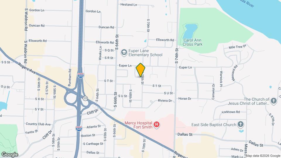 2100 S 70th St Map and Location Details