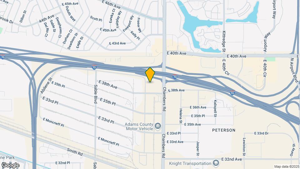 Furnished Studio-Denver - Airport Map and Location Details