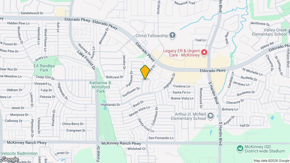 3205 Orchid Dr Map and Location Details