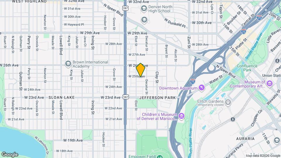 2836 W 25th Ave, Unit K202 Map and Location Details