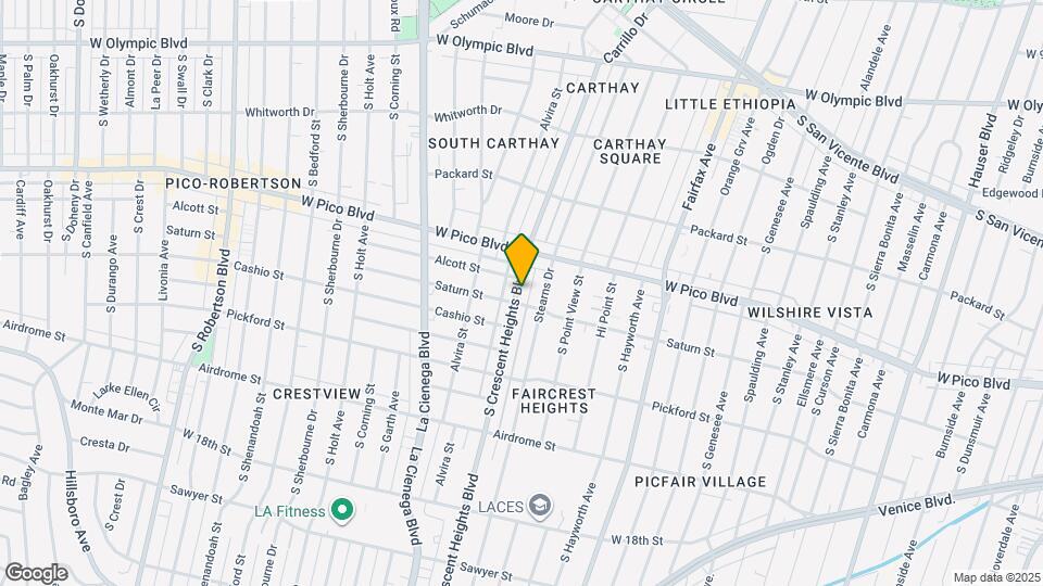 1450 1/2 Crescent Heights Blvd Mapa y Detalles de la Ubicación