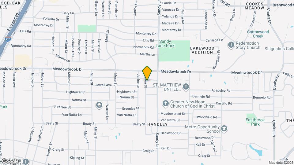 2321 Carten St Map and Location Details