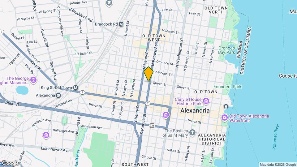 1000 Queen St Map and Location Details