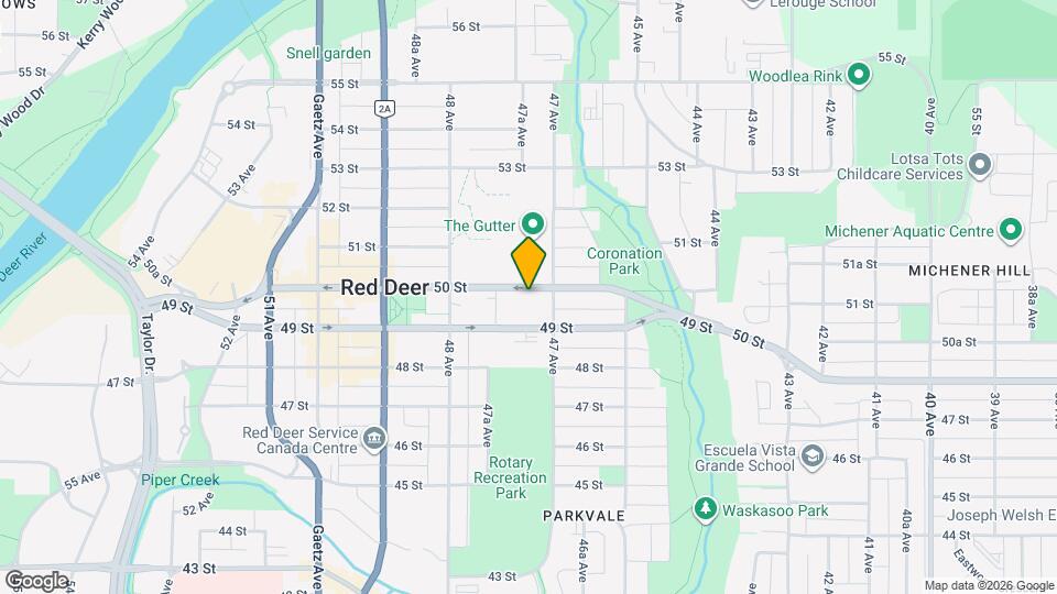 4707 50 St Map and Location Details