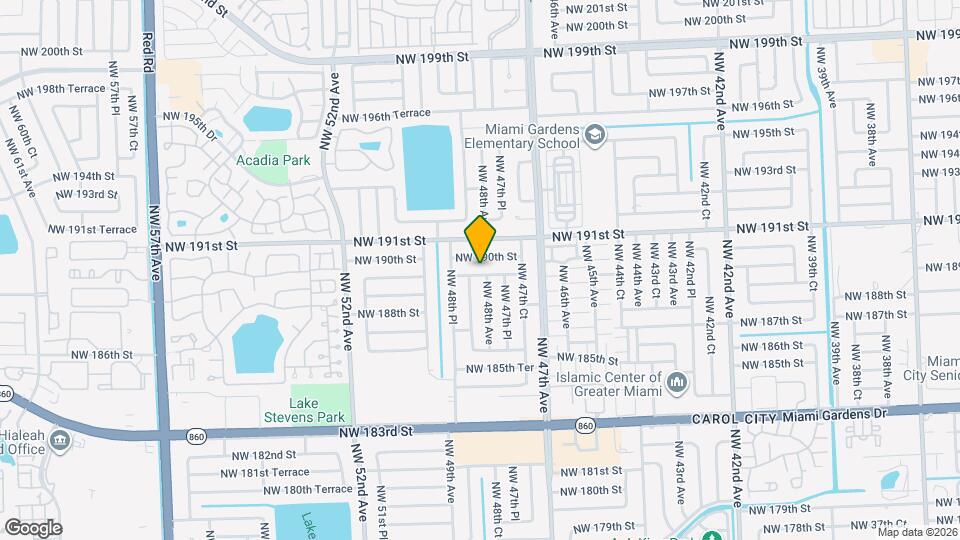 4825 NW 189th Terrace Map and Location Details