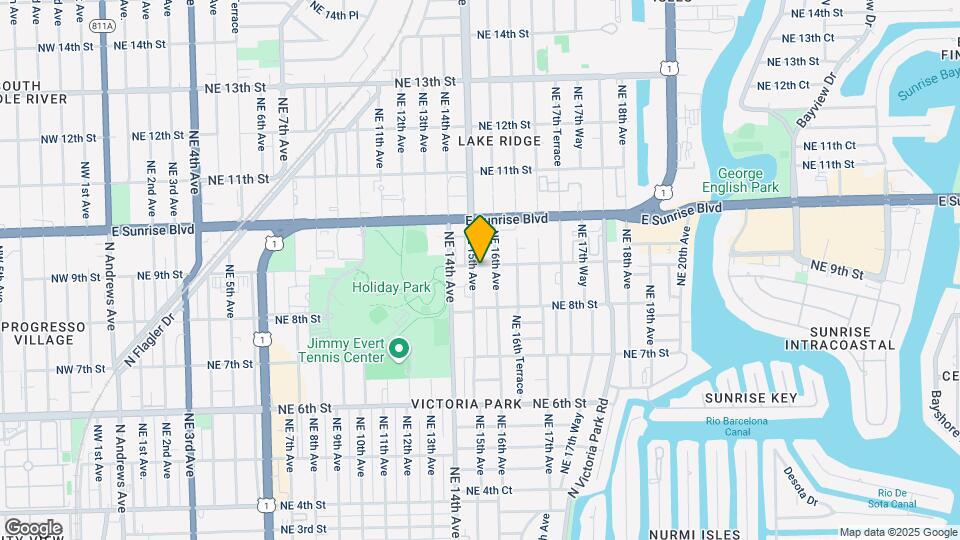 1500 NE 9th St Map and Location Details