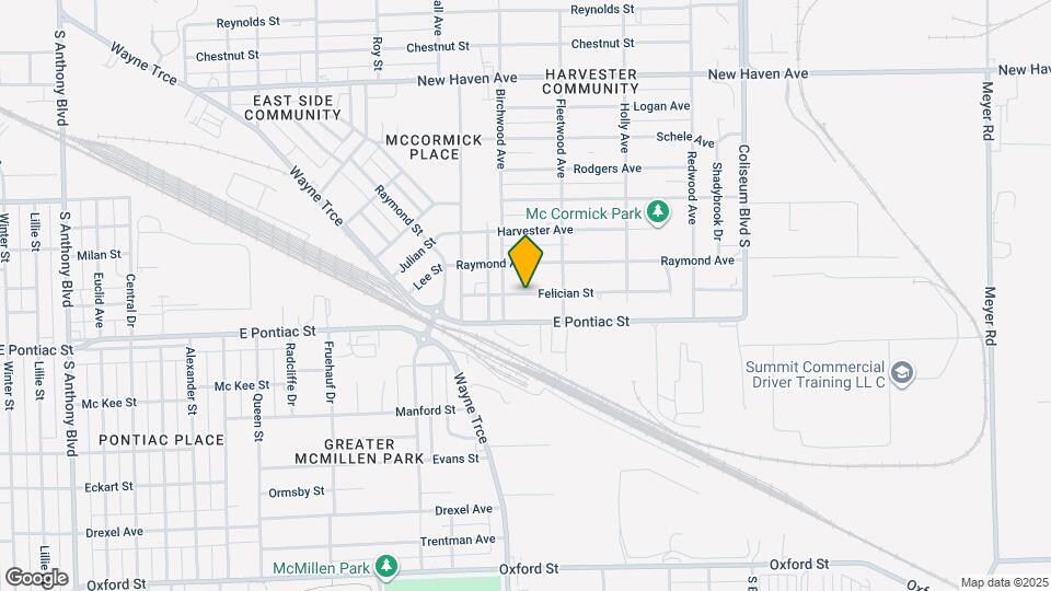 3222 Felician St Map and Location Details