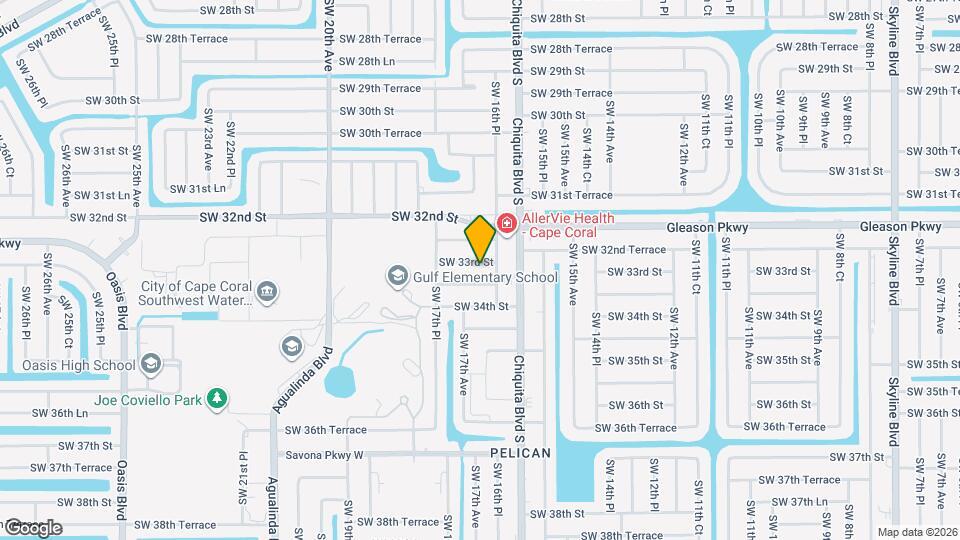 1622 SW 33rd St Map and Location Details