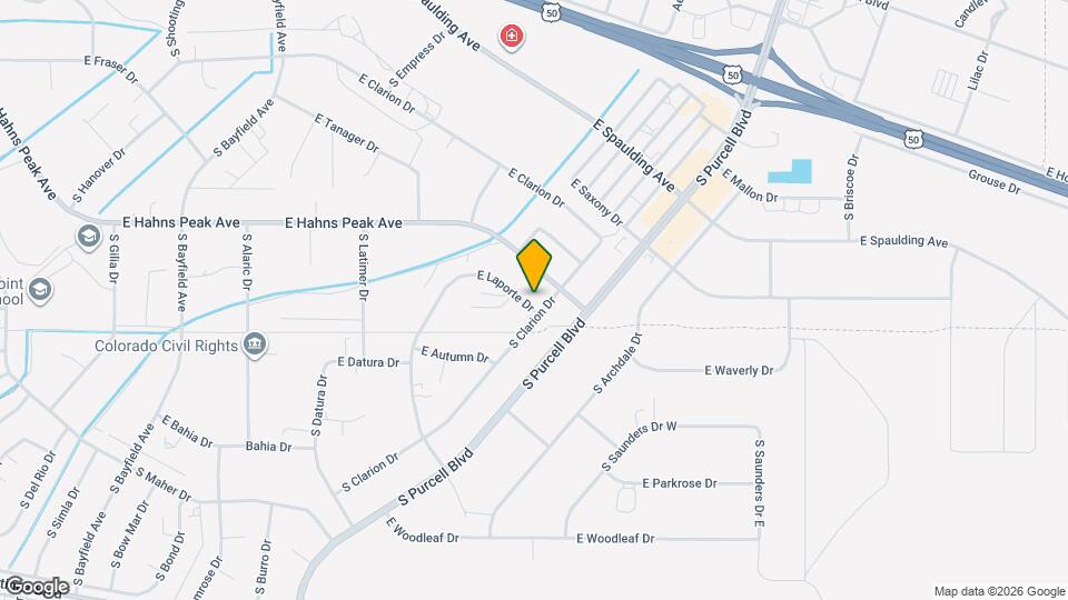 741 E Laporte Dr Map and Location Details