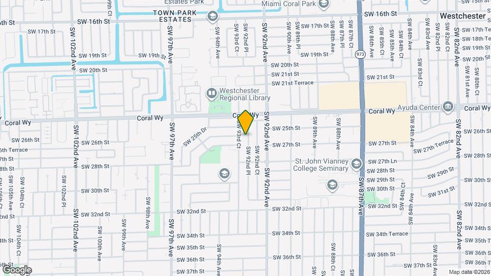 2620 SW 92nd Pl Map and Location Details