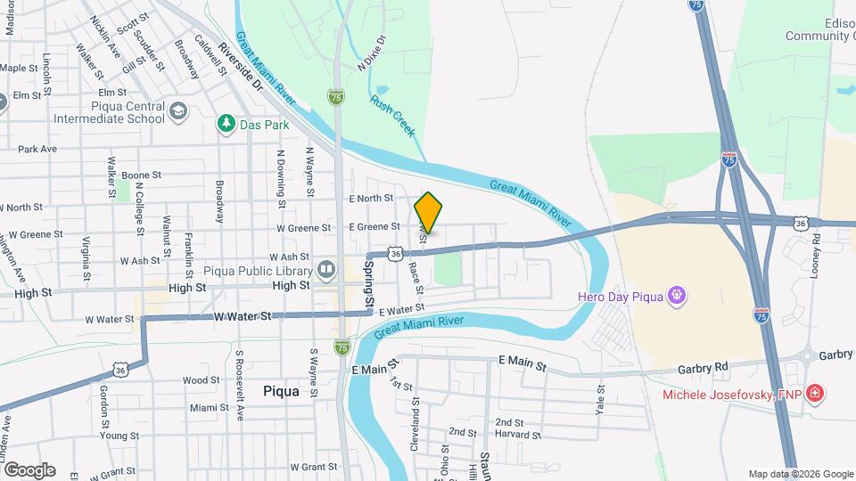 405 New St Map and Location Details