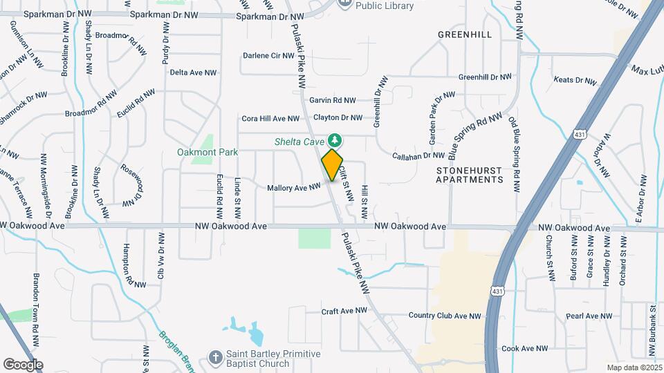 2108 Pulaski Pike NW Map and Location Details