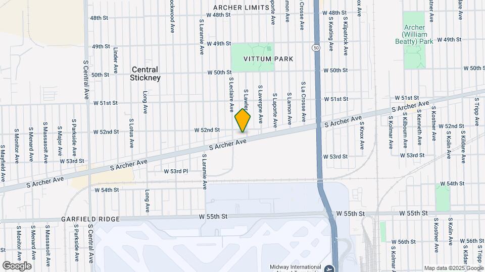 5574-5578 S Archer Ave Mapa y Detalles de la Ubicación
