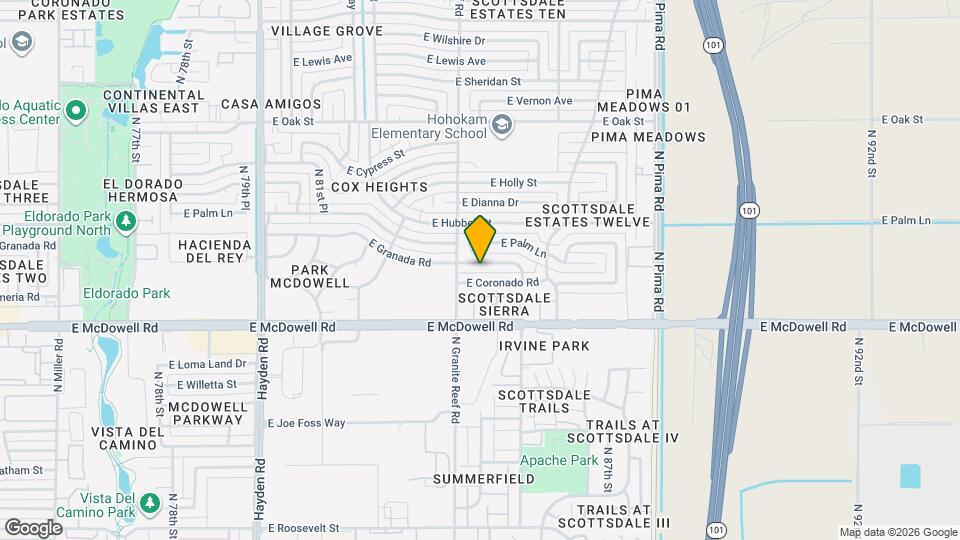 8419 E Granada Rd Map and Location Details