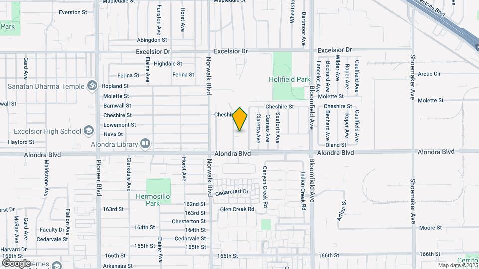 15620 Belshire Ave Map and Location Details