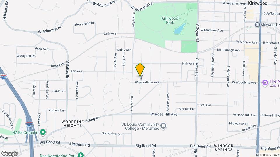 449 Crest Ave Map and Location Details