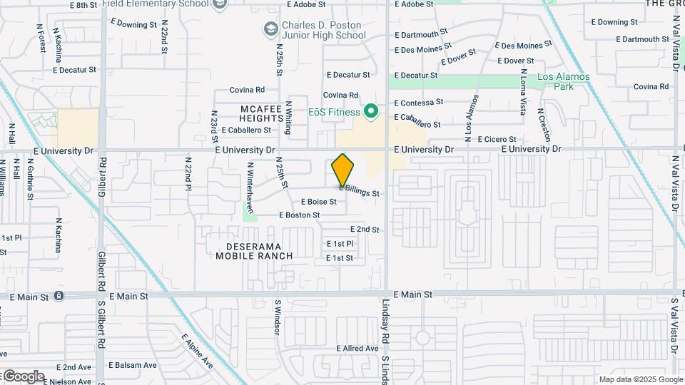 2651 E Billings St Map and Location Details