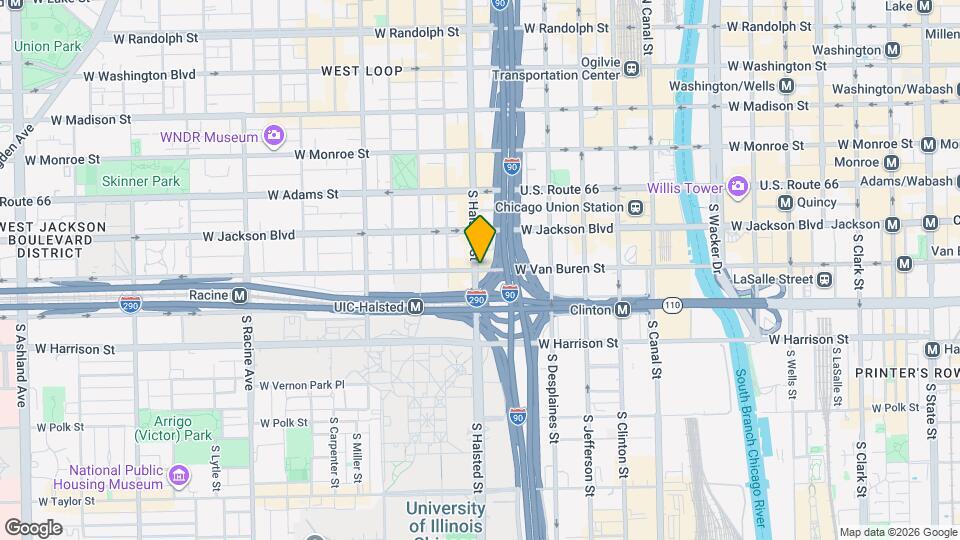 796 W Van Buren St, Unit 4 Mapa y Detalles de la Ubicación