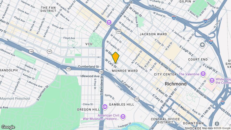 25 S Jefferson St Map and Location Details