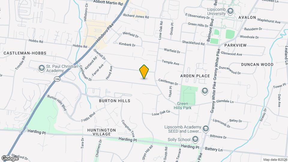 1926A Castleman Dr Map and Location Details