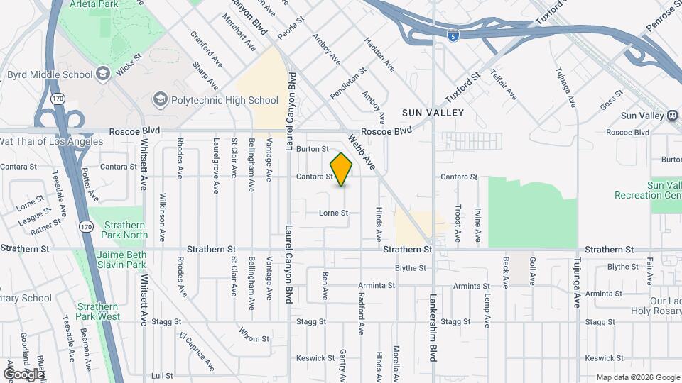 8133 Gentry Ave Map and Location Details