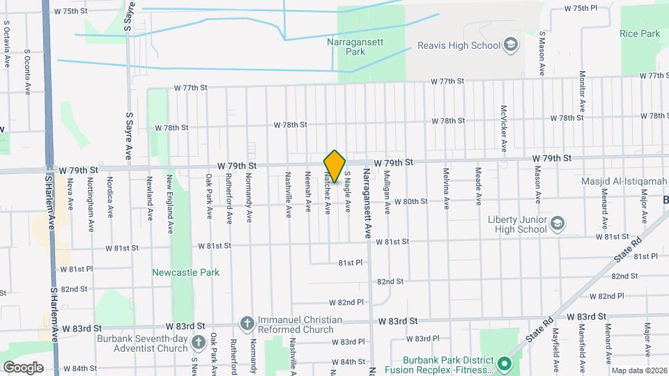 7925 Natchez Ave Map and Location Details