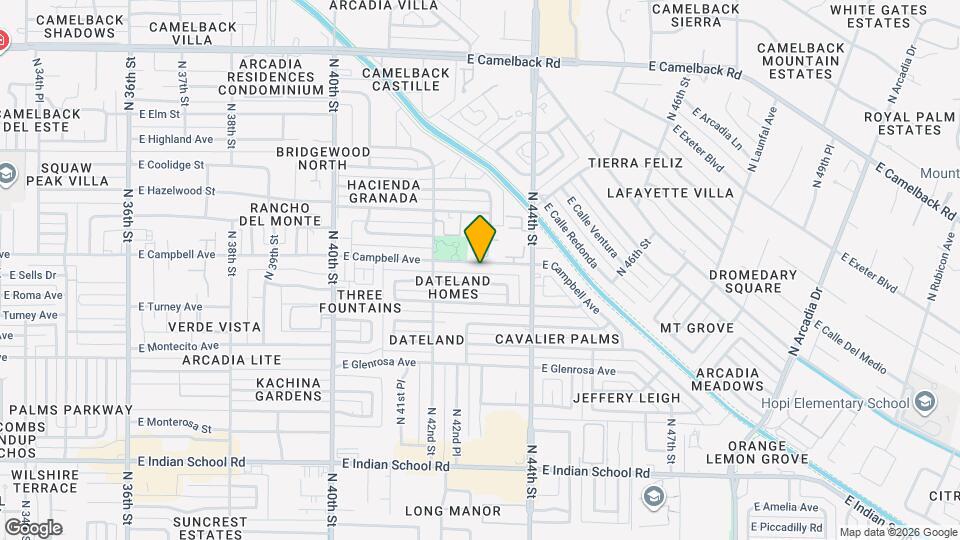 4243 E Campbell Ave Map and Location Details