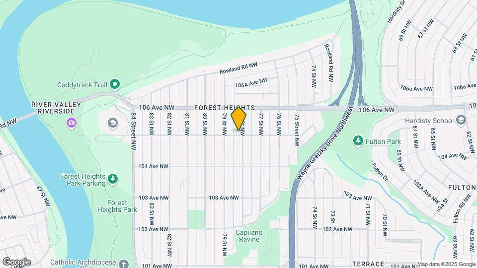 7728-7105 105 Ave NW Map and Location Details