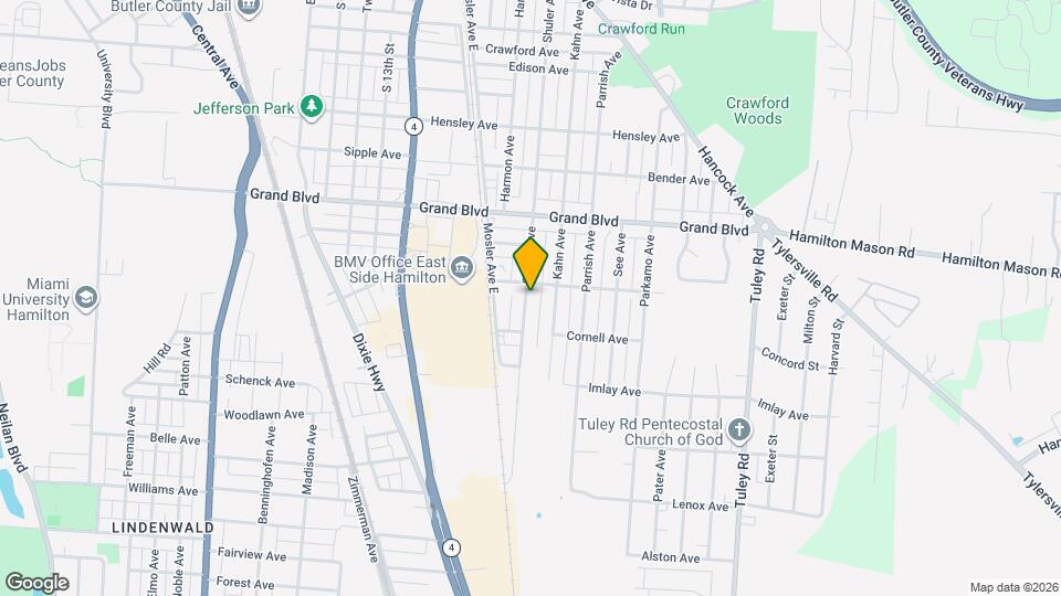 1720 Shuler Ave Map and Location Details