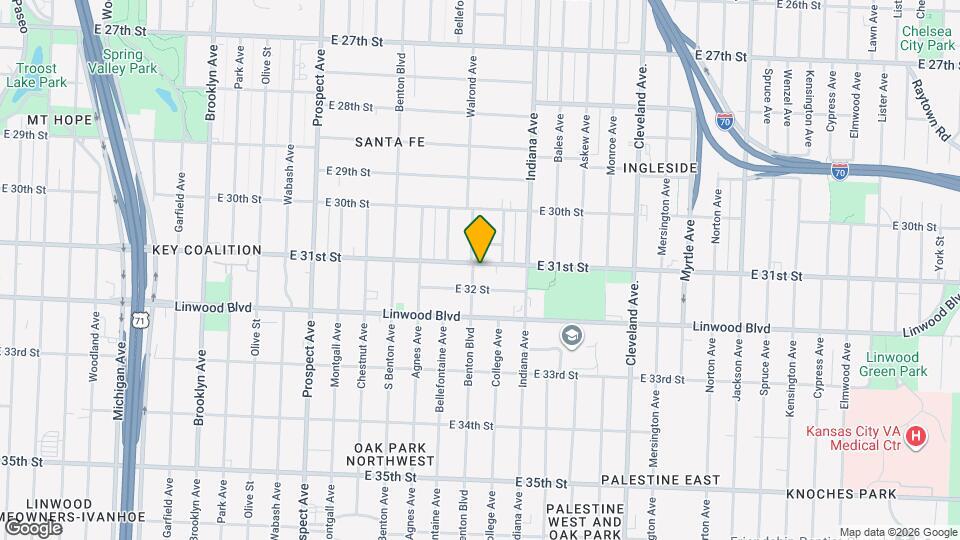 3205 E 31st St Map and Location Details