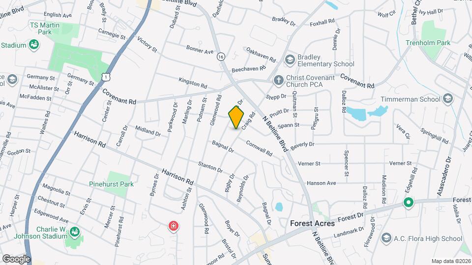 2629 Craig Rd Map and Location Details