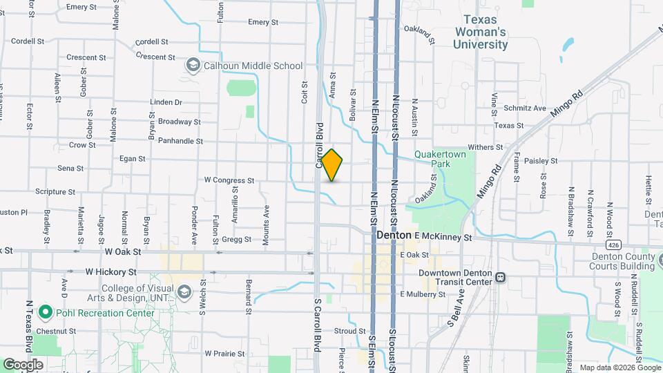 401 W Congress St Map and Location Details