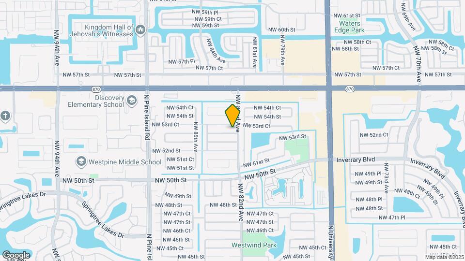 8211 NW 53rd St Map and Location Details