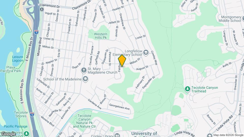 2171 Fairfield St Map and Location Details