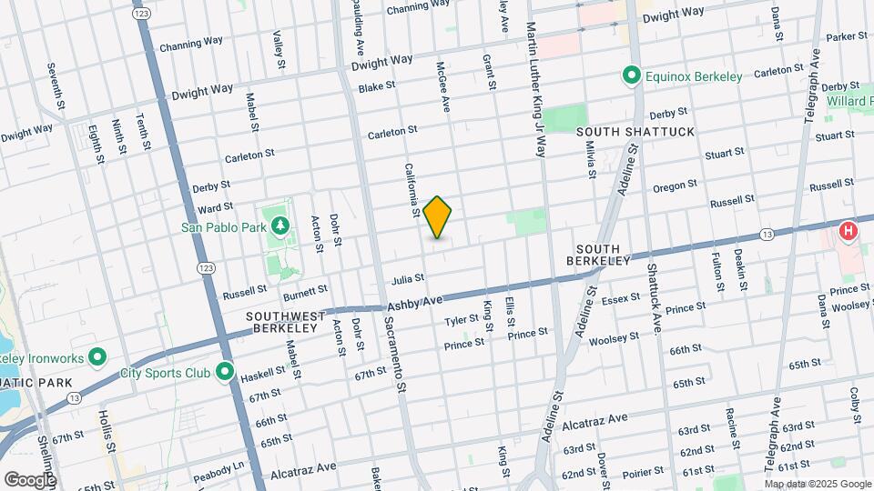 1611 Russell St Map and Location Details